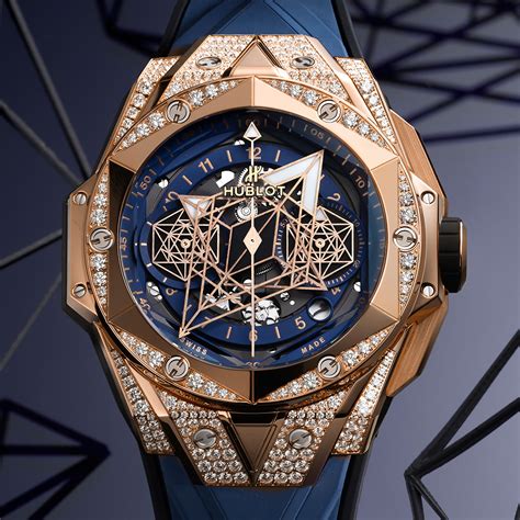 hublot blue sang|Hublot big bang sang bleu.